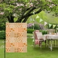 thumbnail image 6 of Gingham Blocks House Flag 28 x 40 Inches, Pumpkin Orange Maple Leaf Striped Plaid Country Weather Proof Outdoor Patio Flags Double Sided Small House Decoration for Yard Lawn Outside Home, 6 of 9