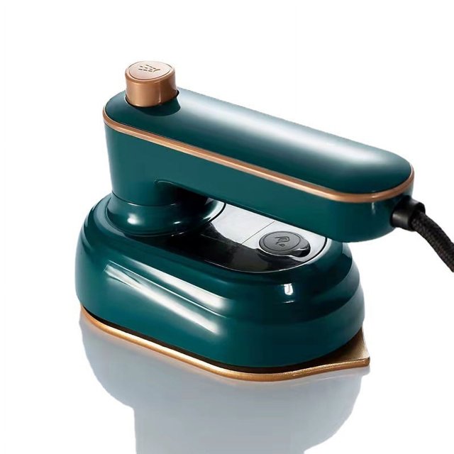 Planchado de mano verde, plancha electromecánica, planchado portátil, planchado a vapor, minivaporizador de ropa para el hogar
