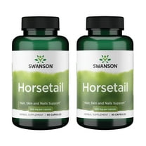 Swanson Horsetail - Herbal Supplement Supporting Healthy Hair, Skin & Nails - Natural Ingredients for Bone Health & Urinary Tract Support - (90 Capsules, 500mg Each) (2 Pack)