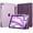 Dark Purple, variant on MoKo Case for iPad Air 11 inch Case(M4 2026/M3 2025/M2 2024), iPad Air 5th/4th Gen 10.9 inch Case 2022/2020 with Pencil Holder, Slim Trifold with Translucent Back Shell, Pink