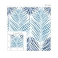 thumbnail image 3 of NextWall Blue Lagoon Two Toned Palm Peel and Stick Wallpaper, 3 of 8