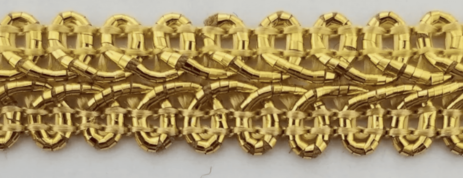 1/2" Metallic French Chinese Braid Gimp Trim - 10 Continuous Yards - MADE IN USA