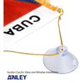 thumbnail image 3 of Anley 4 X 6 Inch Cuba Fringy Window Hanging Flag - Mini Flag Banner & Car Rearview Mirror Décor - Fringed & Double Sided - Cuban Hanging Flag with Suction Cup, 3 of 6