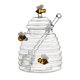 thumbnail image 1 of Glass Honeycomb Tank Kitchen Tools Honey Storage Container With Dipper And Lid Honey Bottle For Kitchen Home, 1 of 5