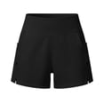 thumbnail image 6 of Athletic Running Shorts for Women Summer Elastic High Waisted Loose Casual Beach Shorts with Pockets, 6 of 6