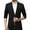 Black, variant on SWSMCLT Men's Business Casual Blazer Split Suit Jacket Long Sleeved Blazer Jacket Casual Snazzy Black 38