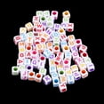 thumbnail image 4 of BLESIYA 3x100 Pieces Cubed English Alphabet Beads for Children Educational Toy Beads 3 Pcs, 4 of 8