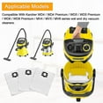 thumbnail image 1 of 12-packfilterpåsarDammsugarpåsarförKarcherWd4Wd5Wd6Mv4Mv5Mv6reservdelarTillbehörssats, 1 of 5