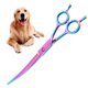 thumbnail image 1 of Tijeras de aseo, tijeras curvas para mascotas para perros y gatos, tijeras para doblar mascotas de acero inoxidable, aseo profesional para mascotas, 1 of 4