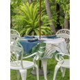 thumbnail image 3 of Outdoor Tablecloth with Umbrella Hole for Patio/Picnic/Party/Camping, Green Botanical Waterproof Table Cloth Round Cover Washable, Summer Monstera Leaf Tropical Foliage Vintage (Dia 60"), 3 of 9