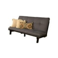 thumbnail image 2 of Kodiak Furniture Carson Wood Futon in Java Brown Finish with Twill Gray Mattress, 2 of 8