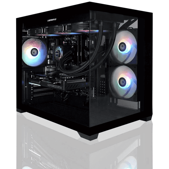 AVGPC Hellfire Gaming PC AMD Ryzen 7 9700X ; Nvidia RTX 5070 12GB; 32GB DDR RAM; 1 TB NVME M.2 SSD; 360mm AIO Liquid Cooler; ARGB Fans; WiFi/AC ; Dual Chamber Case; Windows 11 Home