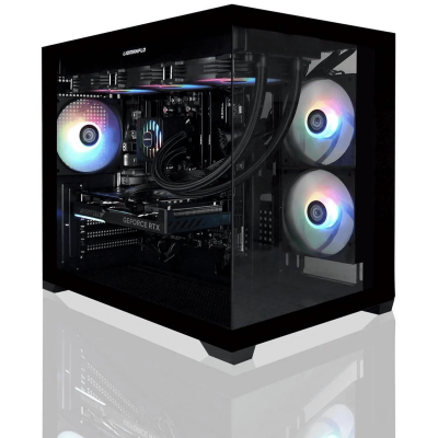 AVGPC Hellfire Gaming PC AMD Ryzen 7 9700X ; Nvidia RTX 5070 12GB; 32GB DDR RAM; 1 TB NVME M.2 SSD; 360mm AIO Liquid Cooler; ARGB Fans; WiFi/AC ; Dual Chamber Case; Windows 11 Home
