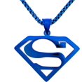 thumbnail image 1 of HAHDAXIA Stainless Steel Superhero Superman Pendant Necklace, 1 of 6