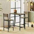thumbnail image 4 of Costway 3 PCS Bar Table & Chair Set Kitchen Table with 2 Bar Stools for Small Space, 4 of 9