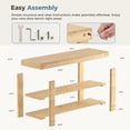 thumbnail image 6 of Bigleap 3-Tier Bamboo Shoe Rack Bench, Entryway Storage Organizer for Hallway, Bedroom, Balcony, Small Spaces,Wood,11.3''x 19.7'' x 17.8'', 6 of 9