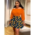 thumbnail image 2 of AURA Women Plus Size 2 Piece Outfit Summer Casual Top and Shorts Set Street Style, 2 of 6