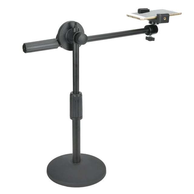 Soporte de Soporte de Video para fotografía de teléfono, rotación Libre de 360 ° Brazo Plegable Sobrecarga de ángulo bajo Toma de Fotos Grabación en Vivo Soporte de Escritorio Soporte Ecomeon no