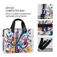 thumbnail image 4 of FORMRS 16" Laptop Sleeve Bag Carrying Case with Handle Travel Shoulder Briefcase, Musical Pattern, 4 of 8