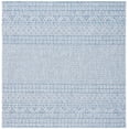 thumbnail image 2 of SAFAVIEH Courtyard Evander Geometric Indoor/Outdoor Area Rug, Blue/Navy, 5'3" x 5'3" Square, 2 of 11