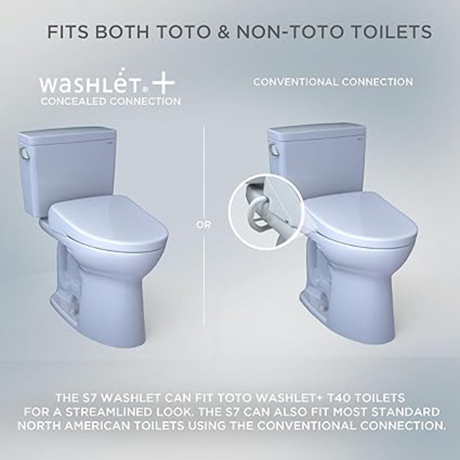 TOTO SW4736AT40#01 WASHLET+ Electronic Bidet Smart Toilet Seat