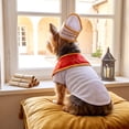 thumbnail image 5 of LACKUST Dog Cat Halloween Costume Set Religious Pet Outfit with Adjustable Mitre Hat Soft Polyester Cosplay for Small Medium Dogs Cats Funny Party Photo Shoot, 5 of 6