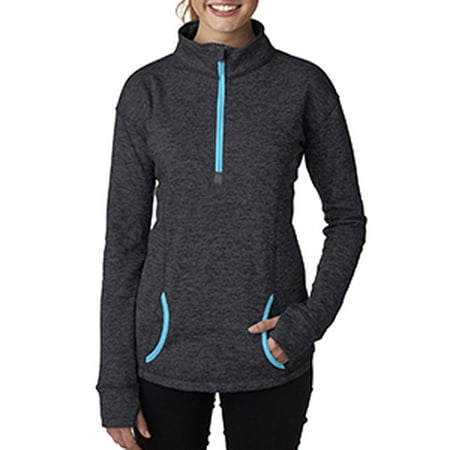 J America Ladies Cosmic Quarter Zip Fleece J8617