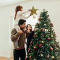 thumbnail image 2 of DJN 2025 New Event & Party Christmas Tree Decoration 10 Inch Gold Glitter Hollow Design Christmas Tree Decoration With Tree Decorated Metal Gold C, 2 of 4