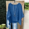 thumbnail image 2 of Plebaso Summer Tops for Women V Neck Ruffle Loose Blouses Short Sleeve Casual Plain Lightweight Tee Shirts, 2 of 5