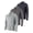 Set B, variant on 3 Pack: Men's Dry-Fit Active Quarter Zip Long Sleeve Athletic Performance Pullover (Available In Big & Tall)