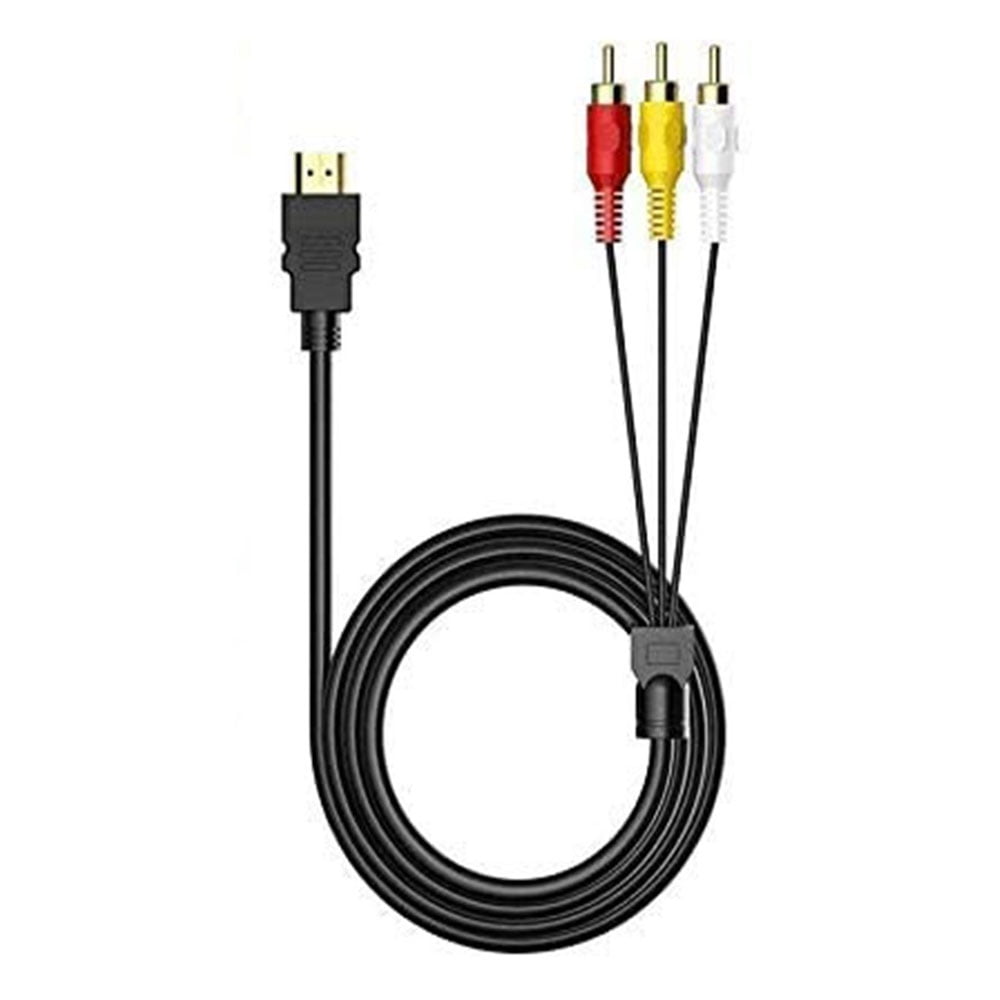 DABOOM HDMI to RCA Cable, HDMI Male to 3RCA AV Composite Male M/M