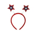 thumbnail image 2 of 4th of July Headband Independence Day Hair Accessories Patriotic Party Hair Supplies USA Flag Star Design Blue Red Ribbon Stars Hair Decoration Cute Hair Hoop for Women Girls Kids 1 Pcs, 2 of 6