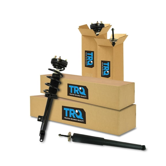 TRQ Front and Rear Complete Strut Assembly & Shock Absorber Kit Complete Strut & Coil Spring Assembly Fits Select 2012-2022 Chrysler 300 Dodge Challenger 2011-2022 Charger