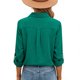 thumbnail image 5 of Camisas de Manga Larga para las Mujeres Botón de Solapa de Ajuste Suelto Delantero Blusa de Túnica de Imitación de Lino, Camisas de Manga Larga para las Mujeres Bajo Scrubs, 5 of 8