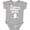 AC-Heather Grey, variant on Future Skier Childs Skiing Boys or Girls Baby Bodysuit