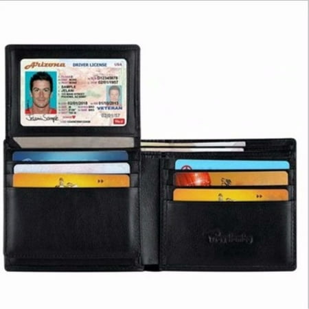EFT - Wallet for Men-Genuine Leather RFID Blocking Bifold Stylish Wallet With 2 ID Window ...