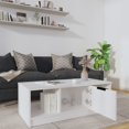 thumbnail image 5 of vidaXL Coffee Table High Gloss White 102x50x36 cm Engineered Wood, 5 of 5