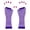 Purple, variant on Fishnet Fingerless Mesh Gloves for Women Girls - Elastic Nylon Short Wrist Gloves - Fashion Costume Accessories for Party Cosplay Daily Wear