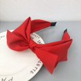 thumbnail image 2 of Bandeau Grand Arc Rouge pour les Femmes Bandeaux Bowknot Bandeaux Rouges Mignons, 2 of 3