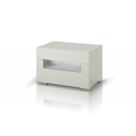 Ceres Led White Lacquer Nightstand Ceres Led White Lacquer Nightstand