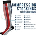 thumbnail image 4 of Coolnut Buffalo Plaid Compression Socks, 1 Pack Women Men Long Stocking (20-30mmHg) Travel Knee High Stockings for Athletic Sports,Running,Cycling,Nursing, 4 of 6