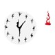 thumbnail image 1 of Reloj de pared,Reloj de pared con bailarina,reloj decorativo colgante.,Relojes de pared silenciosos Reloj decorativo de tiempo silencioso,Escultura abstracta de fuego,Estatua de arte abstracto, 1 of 8