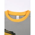 thumbnail image 4 of WIBACKER Pajamas for Boys Excavator Short Sleeves 2-Piece PJs Set Kids Rib Knit Sleepwear Size 2-9 Years, 4 of 10
