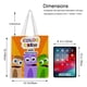 thumbnail image 5 of Babyfirst Color Crew Bolso de tela con estampado de lienzo para mujer, bolsa de compras reutilizable y estética, con cremallera interior, regalo para mujer,38*45cm., 5 of 6