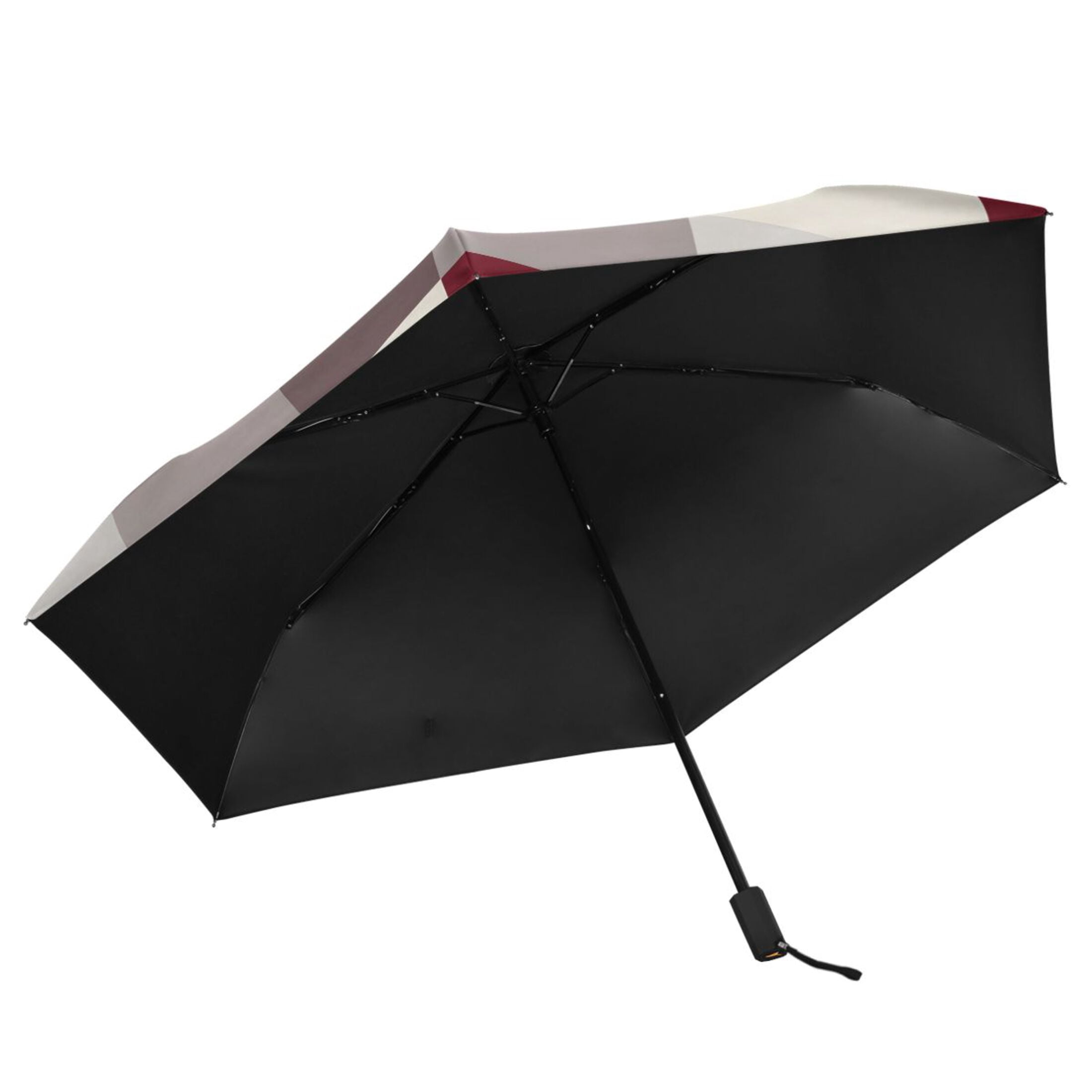 ALAZA Checkered Grid Pattern UPF 50+ Compact Folding Umbrella for Rain Travel Umbrella Packable