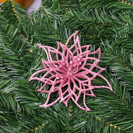 

GARENAS Bachelorette Party Decorations Christmas Onion Pink Flower Hollowed Out Flower Christmas Tree Wreath Vine Decoration Scene