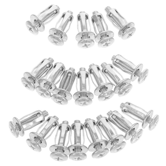 WORGEOUS 20pcs Metal Expansion Bolt Extra Short Hollow Anchors Hollow Door Anchor Concrete Wall Screws Heavy Duty Wall Anchors Screws And Nuts Hanging Hollow Wall Anchors