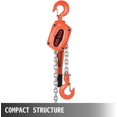 thumbnail image 3 of VEVOR Lever Block Chain Hoist 3Ton 6000LBS Chain Block 5FT Winch Lift Hoists with Hook, 3 of 9
