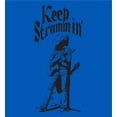 thumbnail image 4 of Keep Strummin' Cowboy Americana Adult Royal Blue Crew Neck Short Sleeve Tee-3XL, 4 of 4