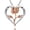 Rose Gold, variant on 925 Silver Plated Rose Flower Dangle Chain Shinny Pendant Wedding Necklace Gift-Gold